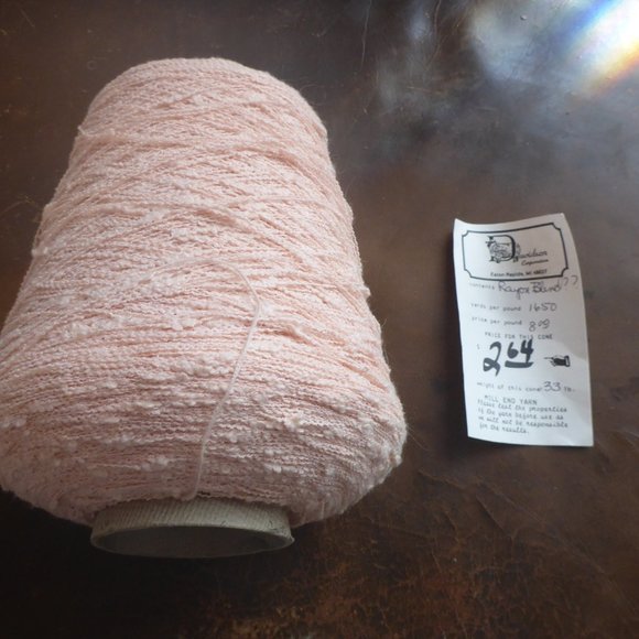 Davidson Corporation Other - 1 Large Cone Davidson Corporation Rayon Blend Yarn Color Pink 544 yds.